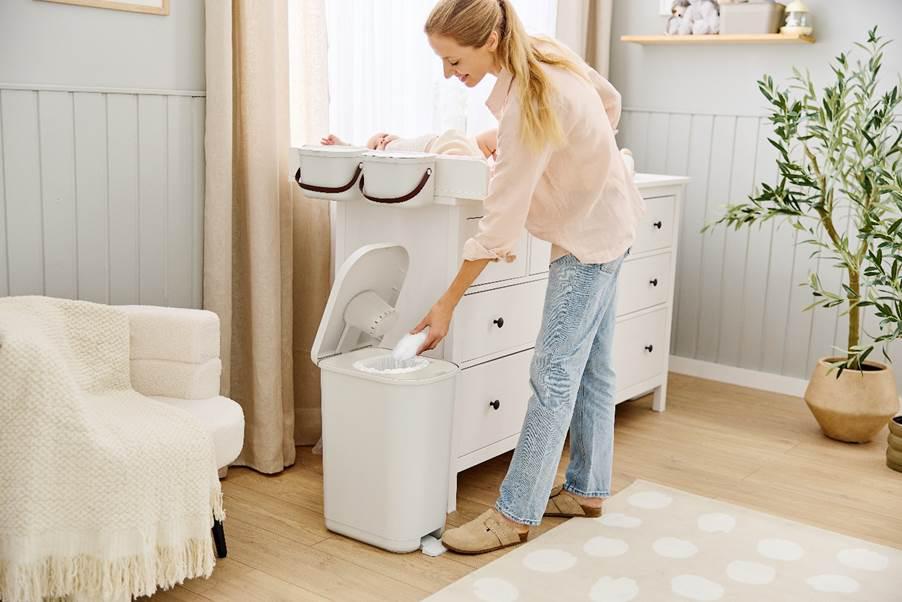 windeleimer mit normale müllbeutel